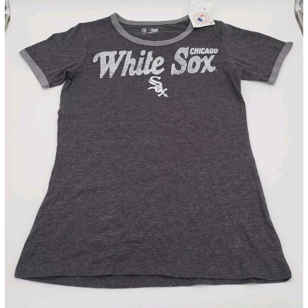 NWT Campus LIfestyle Chicago White Sox Womens Medium Sparkling Grey Tee MLB‎